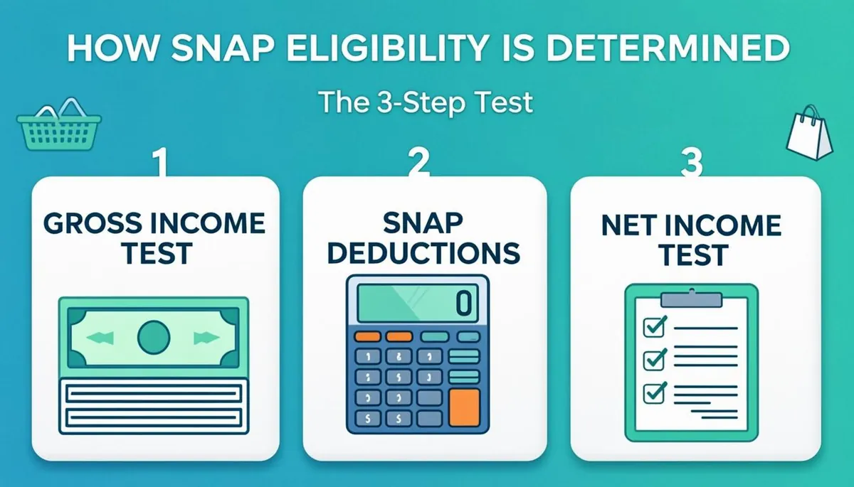 How SNAP Eligibility Is Determined: The 3-Step Test