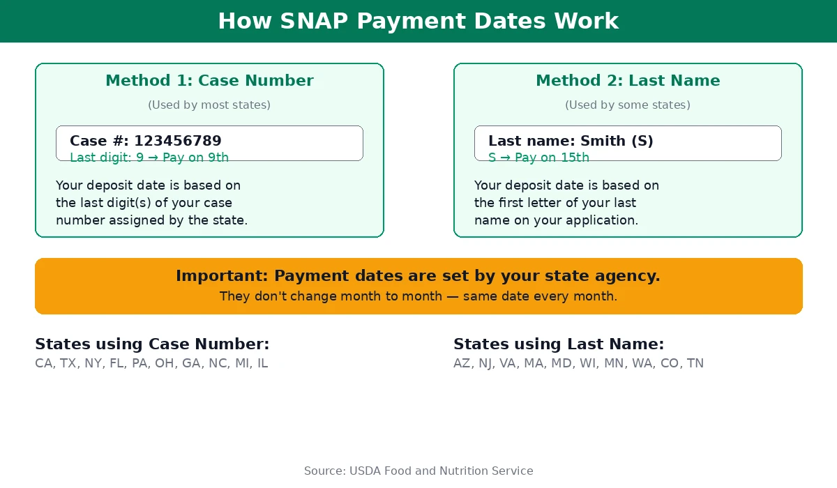 How SNAP Payment Dates Work